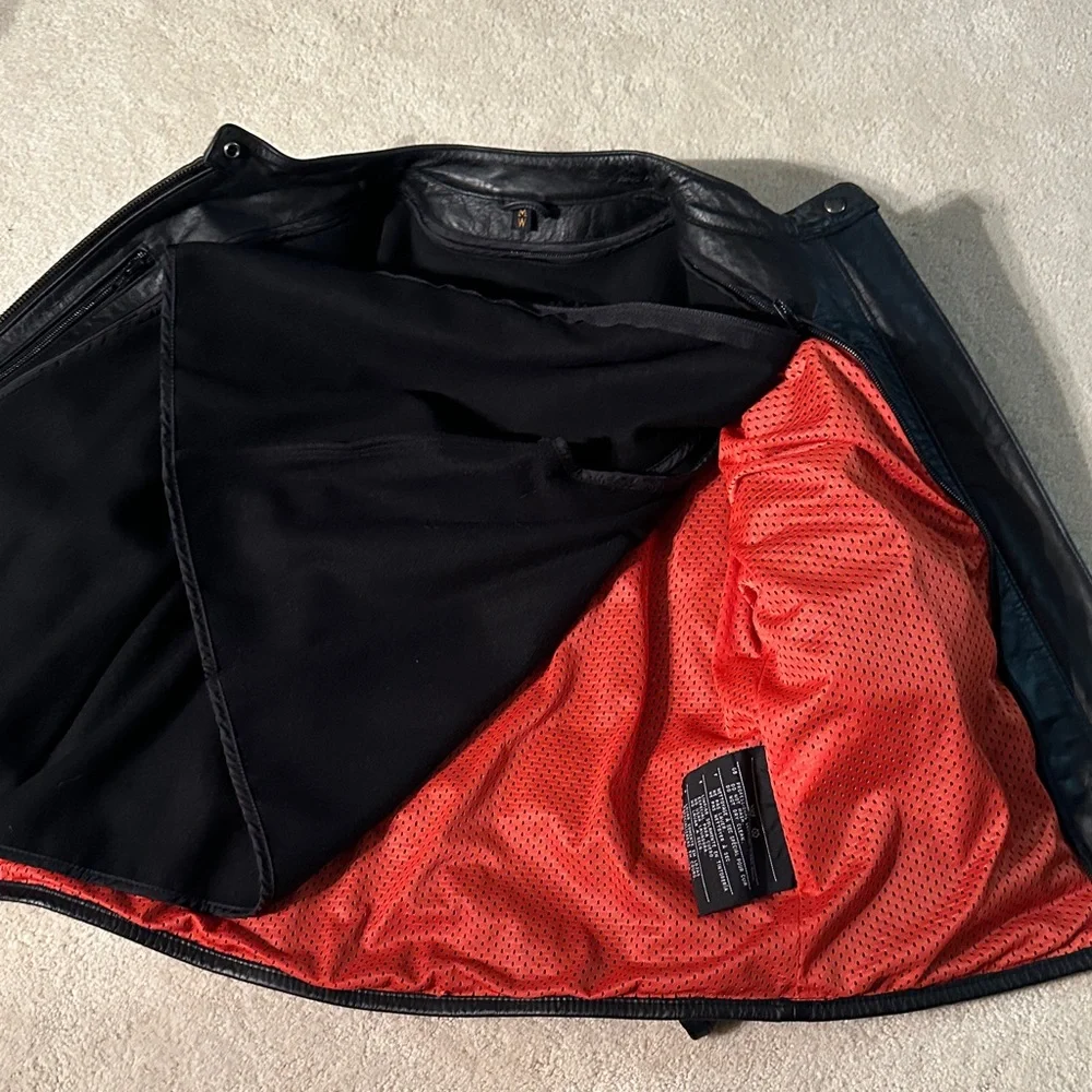 Harley-Davidson Women’s Black Leather Bomber Jacket - Picture 5 of 5
